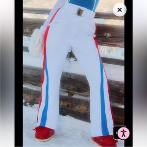 PRETTYLITTLETHING Ski snowboard pants Red, White and Blue Buffalo Bills New